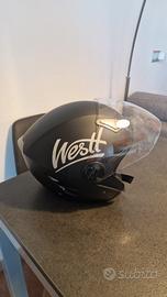 Casco moto Westt doppia visiera nero