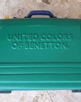 Valigia rigida vintage United Colors of Benetton