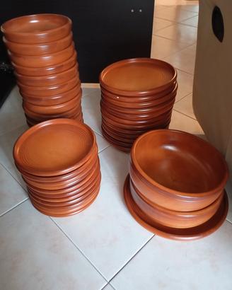 servizio piatti terracotta 
