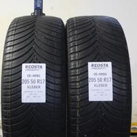 2 PNEUMATICI USATI 205 50 R17 93V KLEBER 4STAGIONE