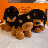 Famiglia di Rottwelier peluches