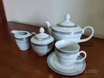 Set tazze thè 12 persone in pura porcellana