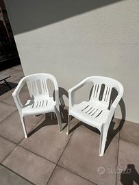 2 sedie da giardino