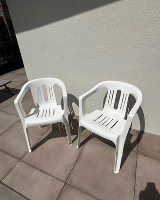 2 sedie da giardino