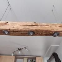 Lampadario legno rustico