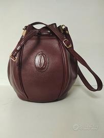 borsa a secchiello must de cartier  vintage 