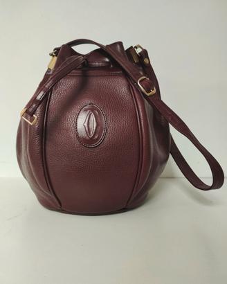 borsa a secchiello must de cartier  vintage 