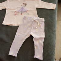 Completo neonata leggings e t-shirt Zara