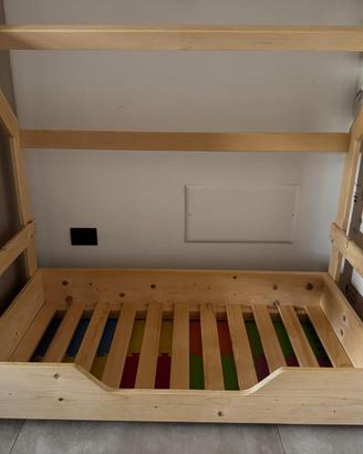 Lettino Montessori casetta