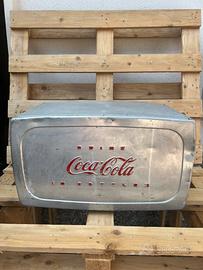 Ghiacciaia Vintage Coca-Cola Anni 50 America allu