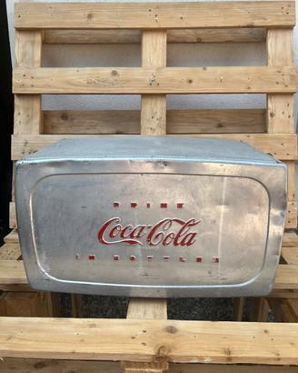 Ghiacciaia Vintage Coca-Cola Anni 50 America allu