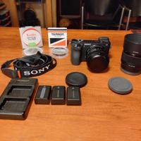 sony alpha 6500 con accessori