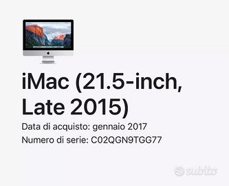 Scheda madre IMac 21.5 4K perfetta