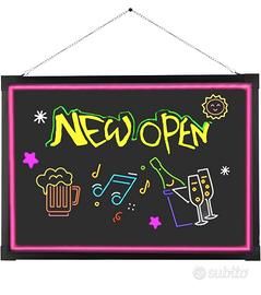 lavagna luminosa led neon insegna 