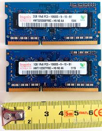 Ram notebook 3 GB DDR3 PC3 10600S 1333 Mhz (2+1)
