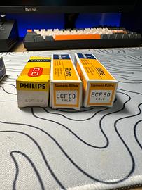 3 valvole EF80 Philips/Siemens mai usate