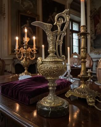 Vaso Anfora Brocca Figura Scultorea E Mascherone