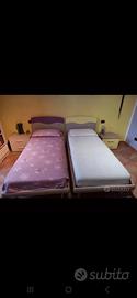 Letti singoli + comodini