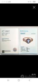 Anello Acquamarina 1,68 ct HRD Oro 14K