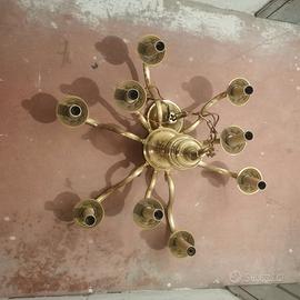 Lampadario in ottone