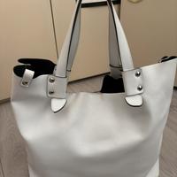 Borsa Koan bianca vera pelle