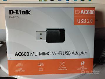 D-Link DWA-171 AC600 MU-MIMO Wi-Fi USB Adapter