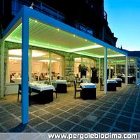 Pergola bioclimatica 8x4m motorizzata LED gazebo