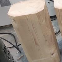 Sgabello abete naturale