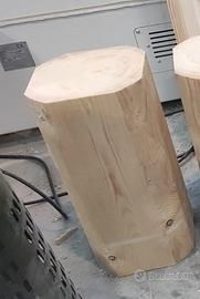 Sgabello abete naturale