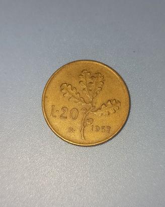 20 lire 1957