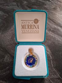 Ciondolo Vetro di Murano Lettera B - Nuovo