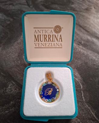 Ciondolo Vetro di Murano Lettera B - Nuovo
