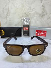 rayban wayfarer marroni 