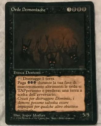 Carte MTG | FBB 1994 | Orde demoniache
