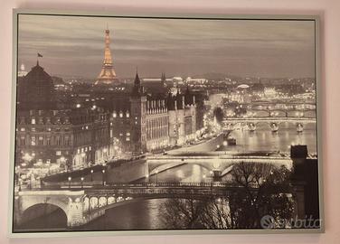 Quadro grande Parigi con Torre Eiffel – 100x140 cm