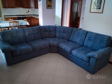 DIVANO ANGOLARE SFODERABILE IN TESSUTO