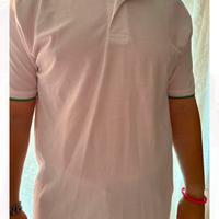 Camicia tipo polo bianca bordi verdi Camicissima