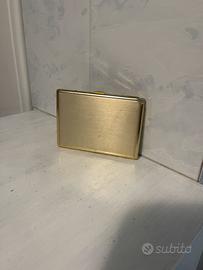 Portasigarette dorato 11x7,5