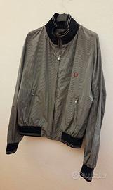 Giacca Fred Perry micro-pattern bianco/nero