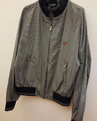Giacca Fred Perry micro-pattern bianco/nero