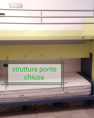 letto a castello con scala a cassettoni GRATIS !