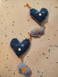 Decorazione cuori appendibile