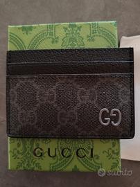 Porta card Gucci grigio