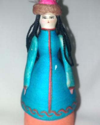 Bambola Russa Papier Mache ( Kirghizistan)