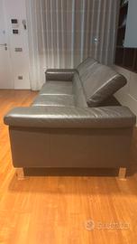 Divano antracite pelle spessorata 3,10m