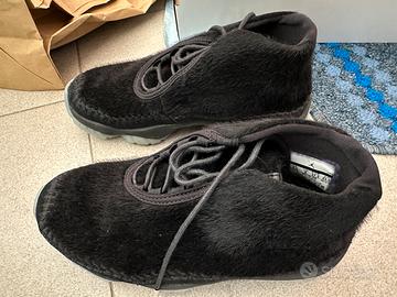 Scarpe donna Air Jordan pelliccia nero