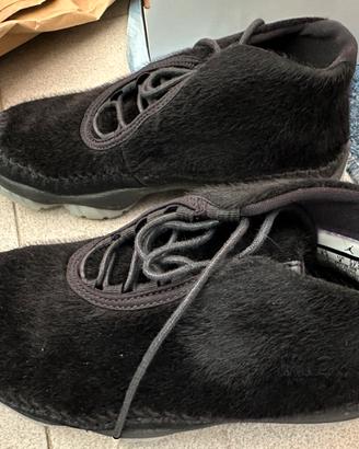 Scarpe donna Air Jordan pelliccia nero