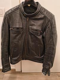 Giacca moto pelle Carburo certificata CE

