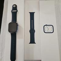 Apple watch serie 7 45 con scatola e cover