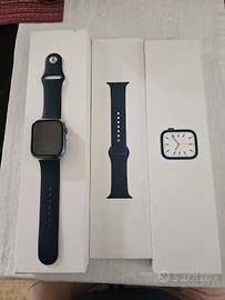 Apple watch serie 7 45 con scatola e cover